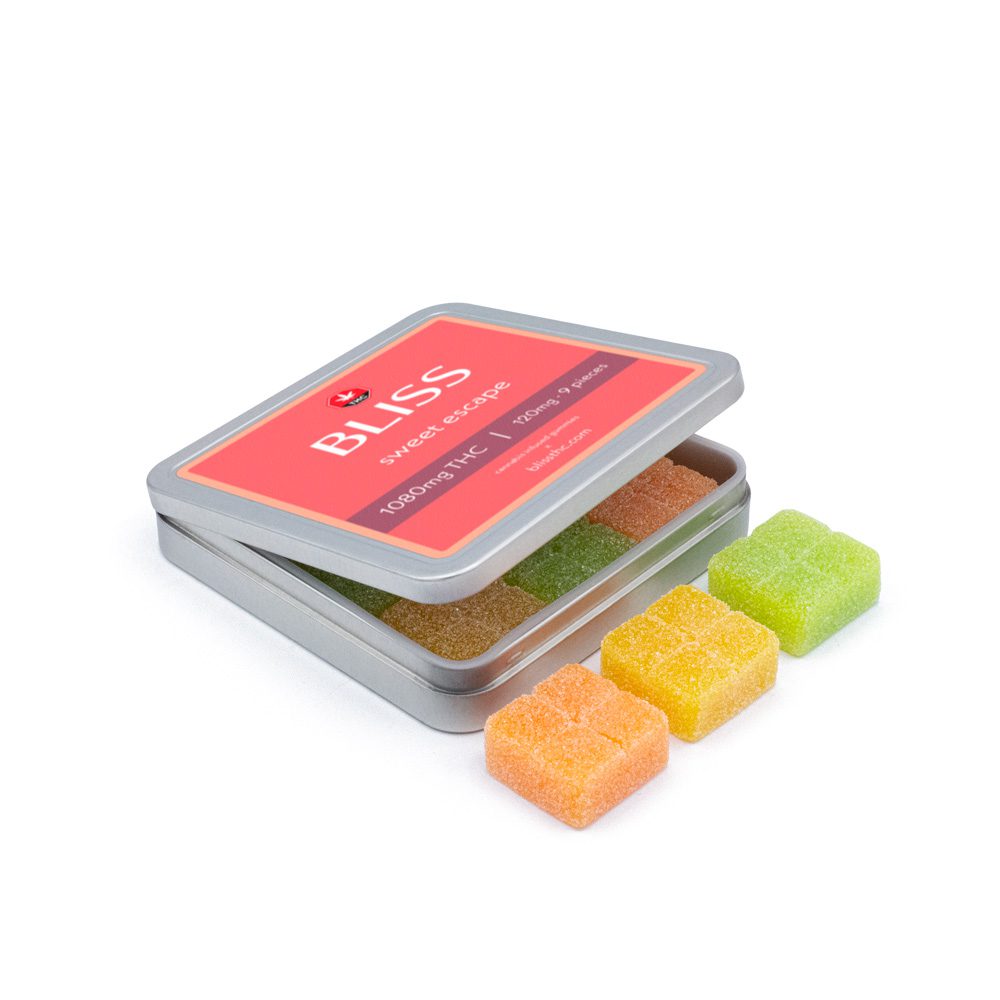 Bliss – Sweet Escape Cannabis Infused THC Gummies 1080MG