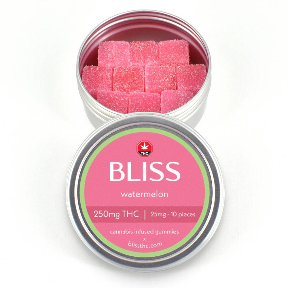 Bliss – Watermelon Cannabis Infused Gummies 250MG THC