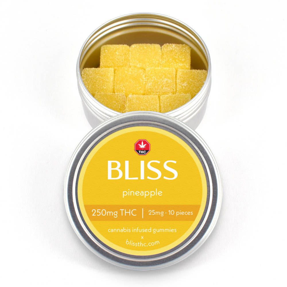 Buy Bliss – Pineapple Cannabis Infused Gummies 250MG THC