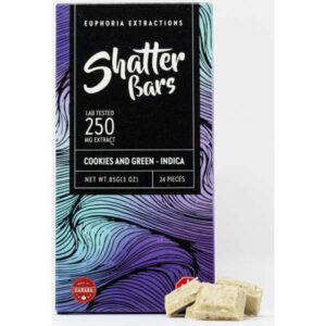Buy Cookies and Green Indica 250mg Shatter Bar