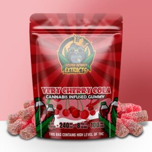 Buy Golden Monkey Extracts – Very Cherry Colas Gummy 240MG THC : 100MG CBD