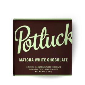 Buy Potluck Chocolate – Matcha White Chocolate 300MG THC