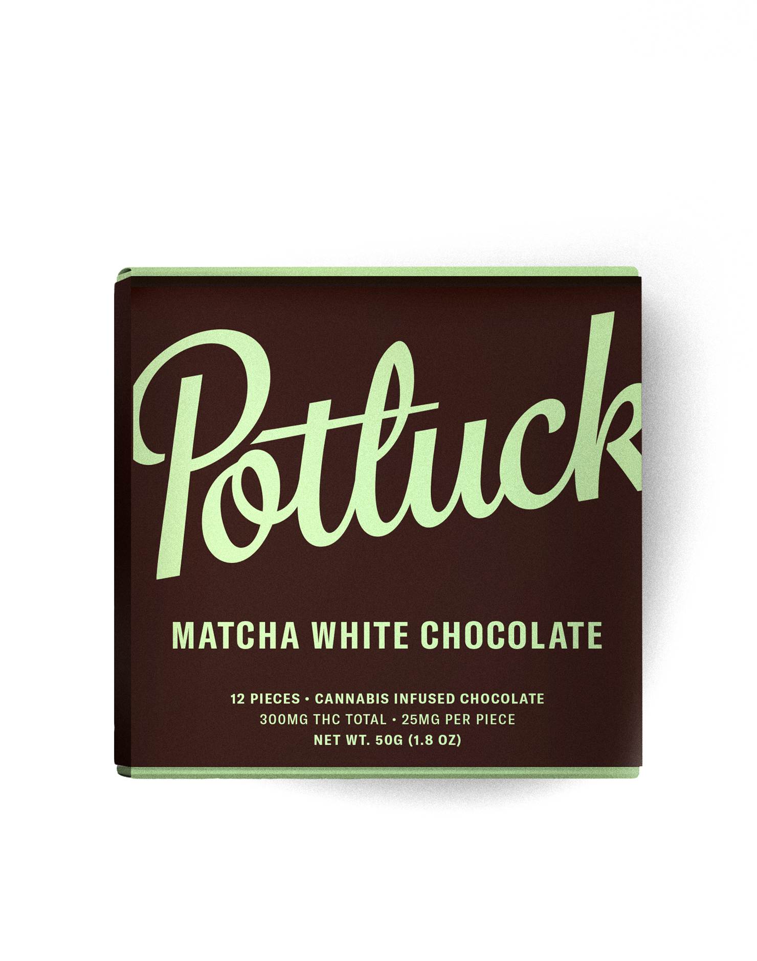 Buy Potluck Chocolate – Matcha White Chocolate 300MG THC