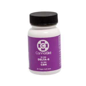 CannaAid Delta 8 THC Softgels + CBN 15mg