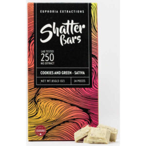 Cookies and Green Sativa 250mg Shatter Bar EU