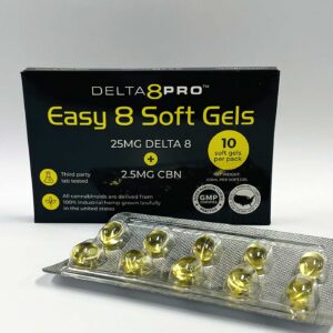EASY 8 SOFT GELS 25MG ∆8 THC + 2.5MG CBN