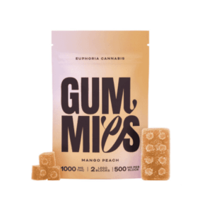 Euphoria Cannabis Mango Peach Gummies 1000MG THC