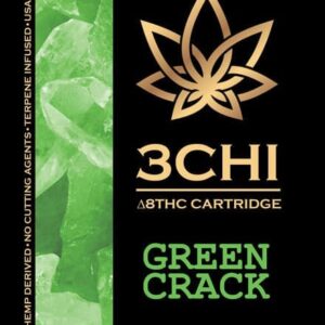 Green Crack 3Chi Delta 8 THC Vape Cartridge EU