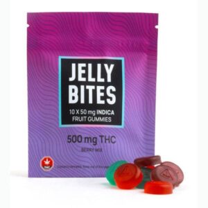 Twisted Extracts Jelly Bites -Extra Strength Indica 500mg THC Berry Mix